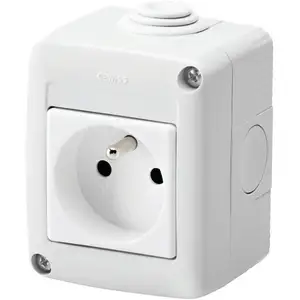 Prise électrique - GEWISS - 2P+T - En saillie - 16 A - 250 V pas cher