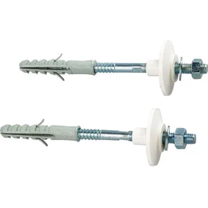 FRIULSIDER Plomberie - Lot de 2 Fixations sanitaire acier 10 x 120 mm pas cher