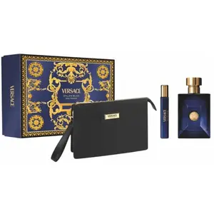 VERSACE Coffret Cadeau - Dylan Blue Pour Homme Eau de Toilette 100ml /... pas cher