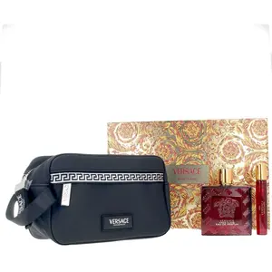Men's Perfume Set Versace Eros Flame 3 Pieces pas cher