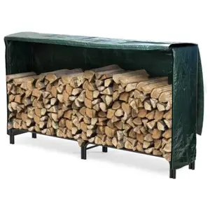 Serre Bûche - VOUNOT - 2m - Housse de Protection - Acier - Résistant aux Intempéries pas cher