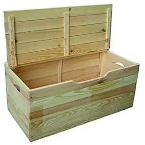 Blinky - 7971710 - Coffre en bois tulipier avec couvercle pas cher