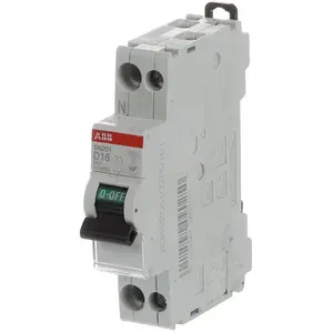 Comparateur de prix : ABB ABB 470663 - Disjoncteur PH+N 16A courbe D - à vis - SN201D