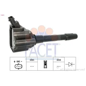 Bobine D'Allumage 9.6551 Facet Alfa Romeo; Fiat; Jeep Facet 9.6551 pas cher