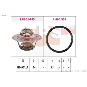 Comparateur de prix : EPS Facet Thermostat d'eau Made in Italy - OE Equivalent 1.880.678