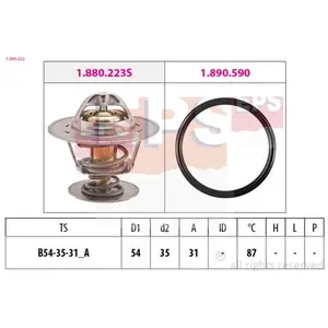 Comparateur de prix : EPS Facet Thermostat d'eau Made in Italy - OE Equivalent 1.880.432