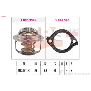 Comparateur de prix : EPS Facet Thermostat d'eau Made in Italy - OE Equivalent 1.880.354
