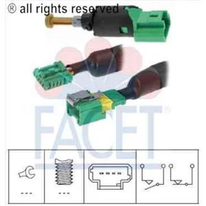 Interrupteur des feux de freins Made in Italy - OE Equivalent 7.1213K Facet 7.1213K pas cher