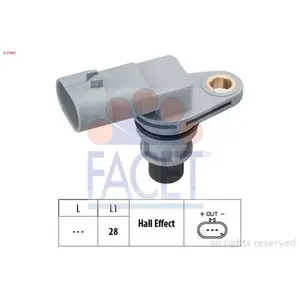 Comparateur de prix : Capteur d'angle, vilebrequin Made in Italy - OE Equivalent 9.0380 Facet 9.0380