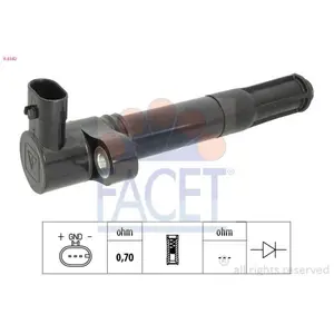 Bobine d'allumage Made in Italy - OE Equivalent 9.6342 Facet 9.6342 pas cher
