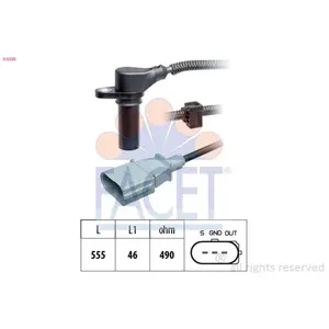 Comparateur de prix : Capteur d'angle, vilebrequin Made in Italy - OE Equivalent 9.0505 Facet 9.0505