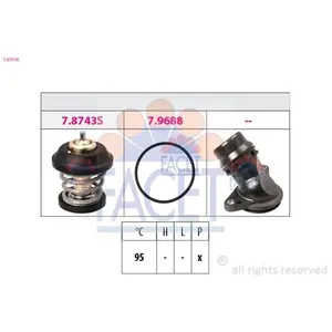 Comparateur de prix : FACET Thermostat d'eau pour AUDI: TT, A5, A3, A4, Q3, A6, Q5, A8 & VOLKSWAGEN: Golf Cabriolet, Tiguan, Golf, Eos, Passat, New Beetle (Ref: 7.8757K)
