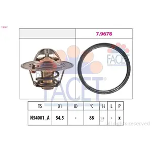 FACET Thermostat d'eau pour NISSAN: Note, Micra (Ref: 7.8787) pas cher
