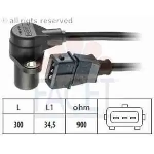 Capteur d'angle, vilebrequin Made in Italy - OE Equivalent 9.0237 Facet 9.0237 pas cher