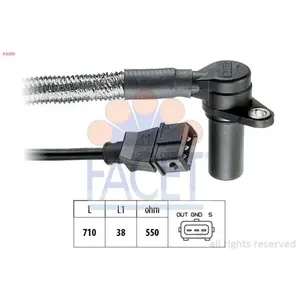 Capteur d'angle, vilebrequin Made in Italy - OE Equivalent 9.0230 Facet 9.0230 pas cher