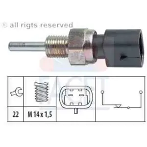 FACET Contacteur de feu de recul pour FIAT: 126, Cinquecento, 147 & SEAT: 126 (Ref: 7.6065)