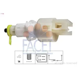 Interrupteur des feux de freins Made in Italy - OE Equivalent 7.1108 Facet 7.1108 pas cher