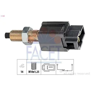 FACET Interrupteur, commande d'embrayage (gestion du moteur) 7.1169, Gris pas cher