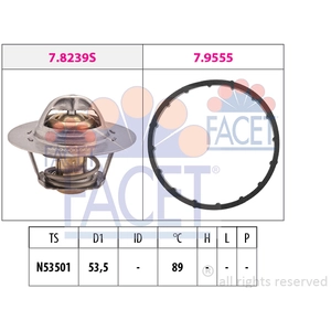 Thermostat, liqiuide de refroidissement FACET, par ex. pour Renault pas cher
