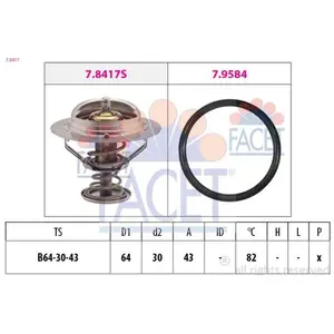 Comparateur de prix : FACET Thermostat d'eau pour LEXUS: LX 470, LS, SC 430 & HYUNDAI: Santa Fe, Terracan, Equus, Highway Van, ix55, ix35, XG, Tucson (Ref: 7.8417)