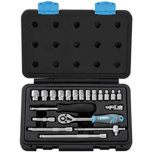 Fervi - coffret 20 pcs clé à cliquet douille 1/4' pouces S520Vendu paramazon
