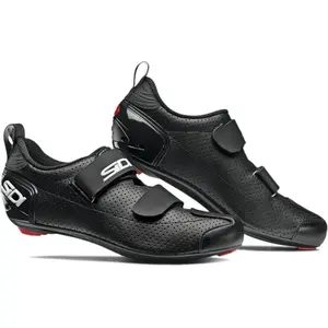 Chaussures Triathlon Sidi T5 Air Carbon Noir Blanc, Taille 47 - EUR pas cher