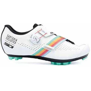 Chaussures Sidi Coffeegrinder blanc pur bleu rouge orange - 43 pas cher