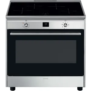 Comparateur de prix : Smeg Smeg - Piano de cuisson induction SMEG CG90CIXT - Gris