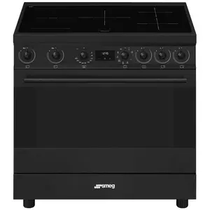 Comparateur de prix : Piano de cuisson Induction Smeg C9IMN2 - 90x60 cm - Noir