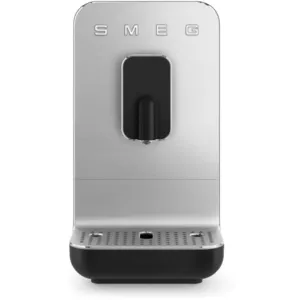 Comparateur de prix : Robot café automatique avec broyeur intégré Années 50 noir mat - Smeg