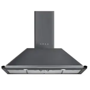 Smeg Hotte décorative Smeg Victoria KT110GRE - Gris ardoise pas cher