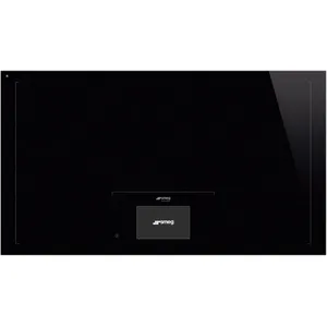 SMEG Table ind fullzone l90 11kw tf t 17niveaux verre noir CDP-SIA1963D pas cher