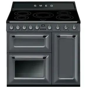 Comparateur de prix : Smeg Cuisine Vitrocéramique Avec Four Victoria Tr93igr2 90cm 5 Feux