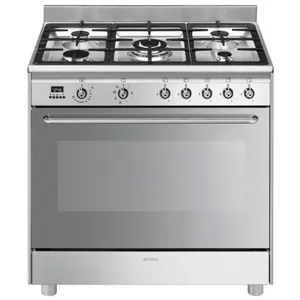 SMEG Cuisinière Grande Largeur SMEG CG90X2 pas cher
