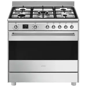 Comparateur de prix : Smeg Cuisinière Smeg avec table de cuisson à gaz 90x60 cm PRIMASCB9X