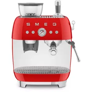 UNKNOWN Smeg Espresso Manual Coffee Machine 50's Style Red EGF03RDEU pas cher