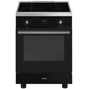 Comparateur de prix : Cuisinière induction SMEG C6IMBLT2 4 foyers Noir