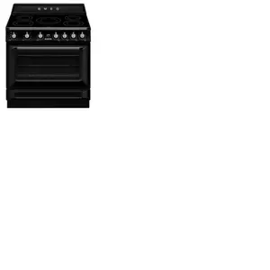 Smeg Piano de cuisson "Victoria" 90 cm ? 5 foyers induction dont 3 de ... pas cher