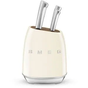 Comparateur de prix : Bloc couteaux 6 pcs multi-usages crème Smeg