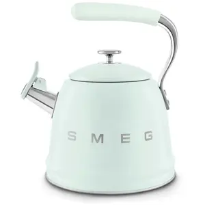 Bouilloire SMEG sifflante 2.3L vert pastel pas cher