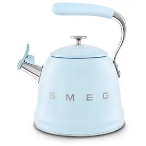 Bouilloire SMEG Sifflante 2.3L Bleu Pastel pas cher