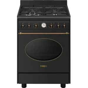 Comparateur de prix : Smeg Cuisiniere ''Coloniale'' 60 cm 4 bruleurs gaz dont 1 ultra-rapide...