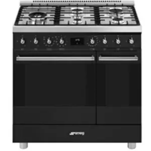 Comparateur de prix : Piano de cuisson gaz Smeg C92GPMB2 Noir