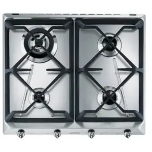 Comparateur de prix : Table de cuisson à gaz encastrable smeg srv564gh3 de 60 cm avec 4 brûleurs