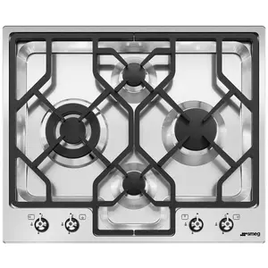 Smeg Table De Cuisson à Gaz Pgf64-4 60 Cm 4 Feux pas cher
