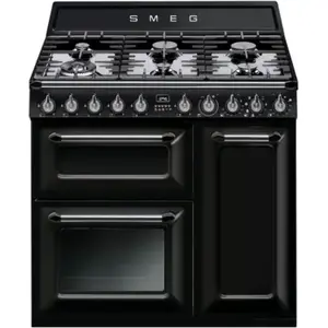 Comparateur de prix : Piano de cuisson 90 cm smeg victoria tr93bl noir CDP-DROP-TR93BL