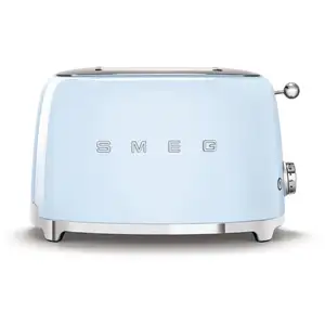 Smeg - grille-pains 2 fentes 950w bleu azur  tsf01pbeu - tsf01pbeu pas cher