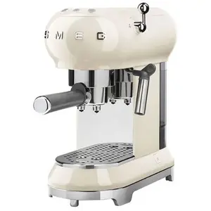 Smeg machine à café expresso années 50 - 15 bars crème ecf01creu pas cher