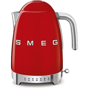 Comparateur de prix : SMEG Bouilloire 1.7 L Rouge avec réglage de la température - Année 50