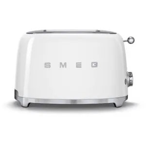 Comparateur de prix : Smeg - grille-pain 2 fentes 950w blanc  tsf01wheu - années 50 tsf01wheu